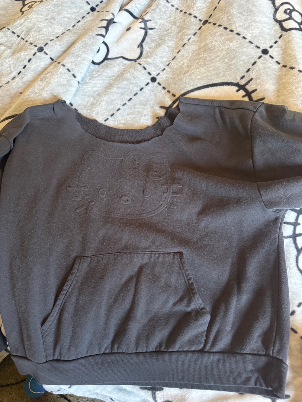 Hello Kitty Girls Sweatshirt in Dark Gray